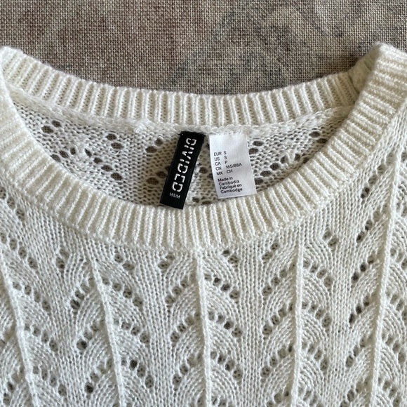 H&M White Knit Sweater - Picture 4 of 5